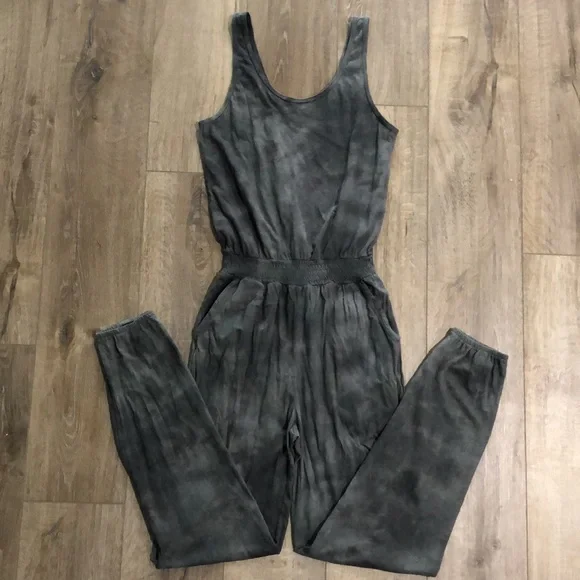 NWOT! - AERIE 100% Cotton Everyday Track Jumpsuit Romper w/Pockets - Picture 2 of 15